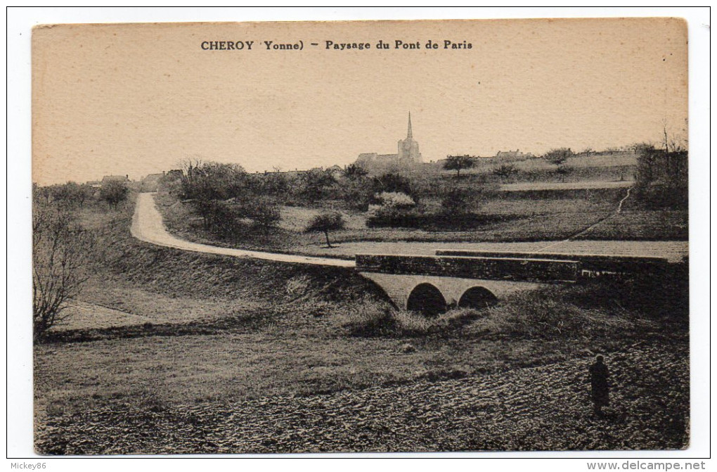 CHEROY---Paysage Du Pont De Paris (petite Animation) éd ????----pas Très Courante - Cheroy