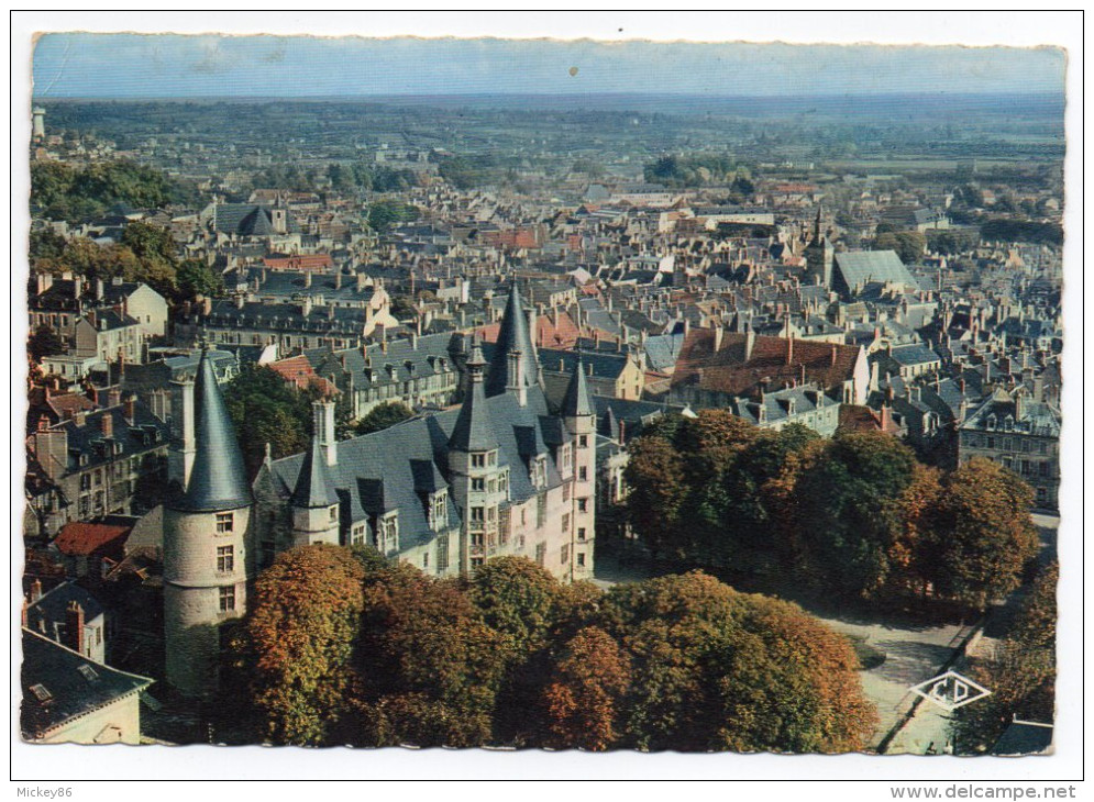 NEVERS--1959--Vue Générale,cpsm 15 X 10 N° 3 éd C.D--cachet St Honoré Les Bains-58-sur Tp Europa 1959 - Nevers