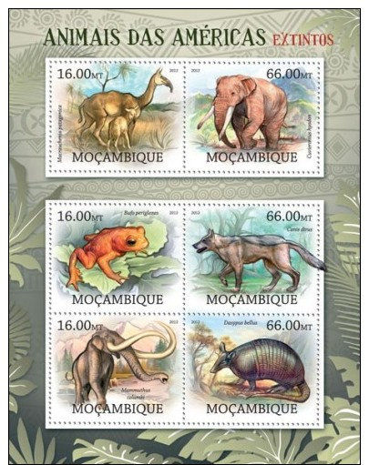 MOZ12208a MOZAMBIQUE 2012 Animals MNH Mini Sheet - Mozambique