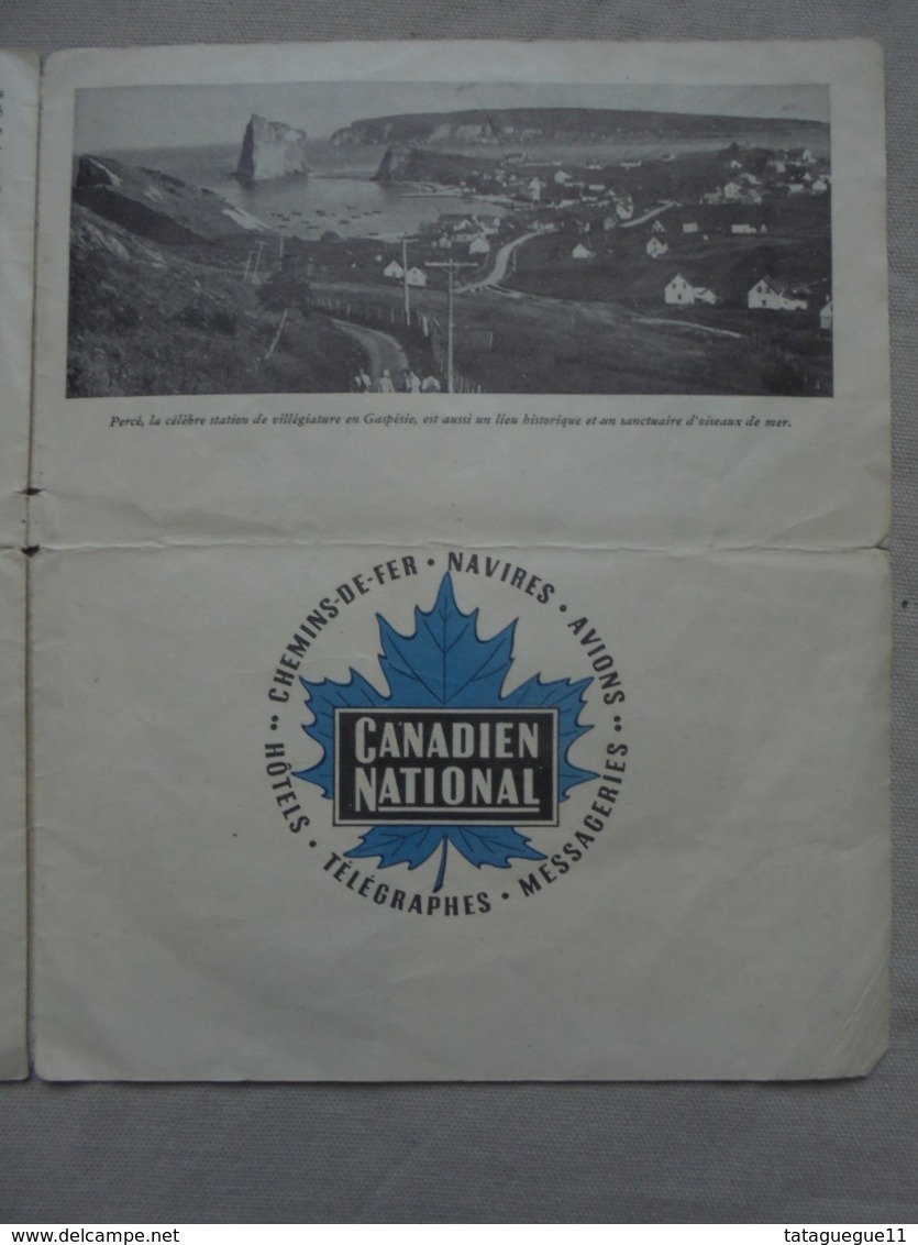 Ancien - Fascicule sur Les Chemins de Fer Nationaux du CANADA Années 40/50