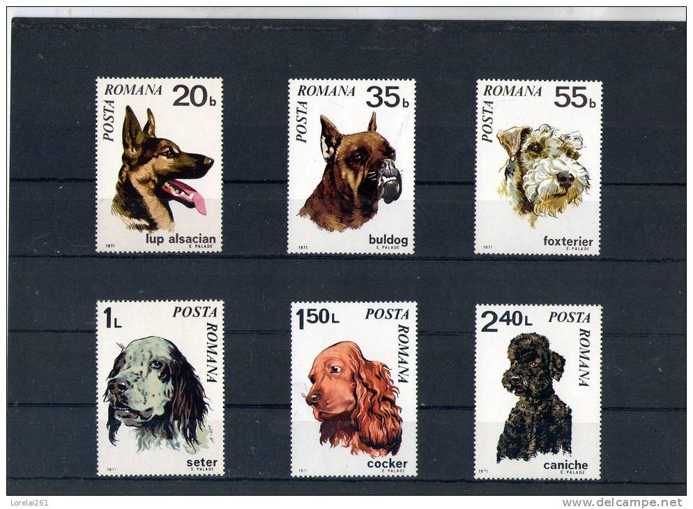 1971 - Chiens  Michel No 2908/2913 Et Y&T No 2586/2591 MNH - Ungebraucht