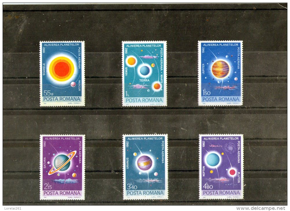 1981 - Alignament Rare Des Planetes Mi 3795/3800 Et Yv P.A. 269/274 MNH - Ongebruikt