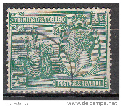 Trinidad And Tobago    Scott No.  21    Used     Year  1922 - Trinidad & Tobago (...-1961)