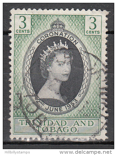 Trinidad And Tobago    Scott No.  84     Used    Year  1953 - Trinidad & Tobago (...-1961)