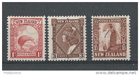 Nouv. Zélande: 194/ 195 + 198 ** - Neufs
