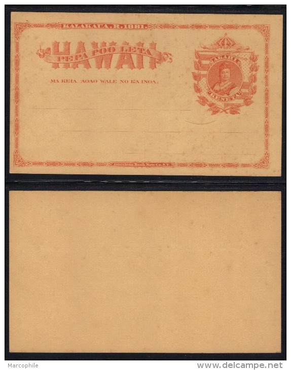 USA - HAWAII / 1881 ENTIER POSTAL ANCIEN (ref 6682) - Hawaii