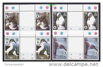 South Georgia 2003 WWF/Grey Headed Albatross 4v Gutter ** Mnh (23159) - South Georgia