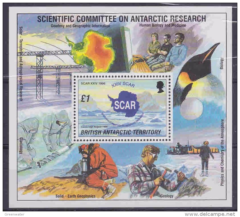 British Antarctic Territory 1996 Scar  M/s ** Mnh (23160) - Neufs