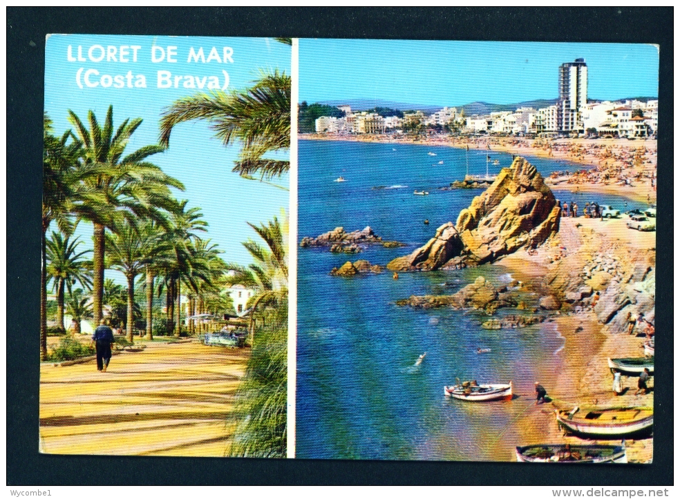 SPAIN  -  Lloret De Mar  Dual View  Used Postcard As Scans - Other & Unclassified