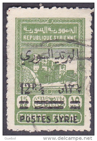 Syrie Obl. N° 288 Timbres Fiscaux Surcharge Postes Syrie - - Usados