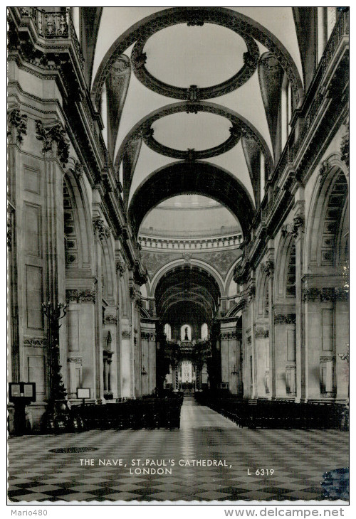 LONDON    THE  NAVE   ST.  PAUL'S  CATHEDRAL           (NUOVA) - St. Paul's Cathedral