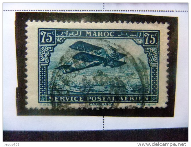 MARRUECOS MAROC 1922 AVION EN VUELO YVERT PA 4 FU - Aéreo