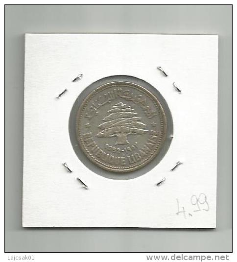 B11 Lebanon 50 Piastres 1952. - Líbano