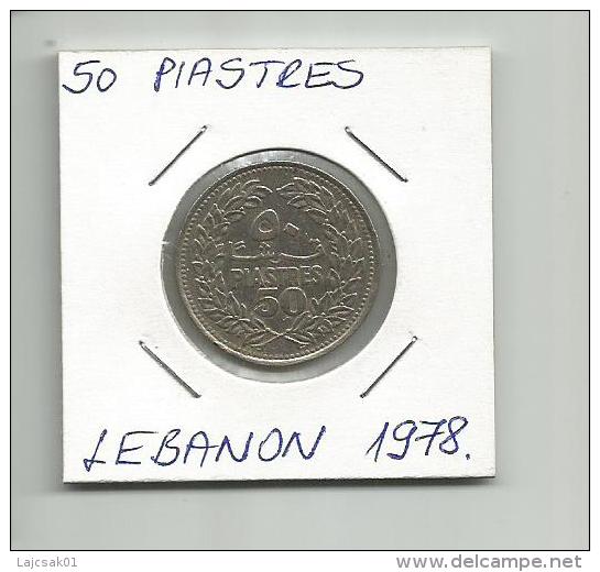 B12 Lebanon 50 Piastres 1978. - Libano