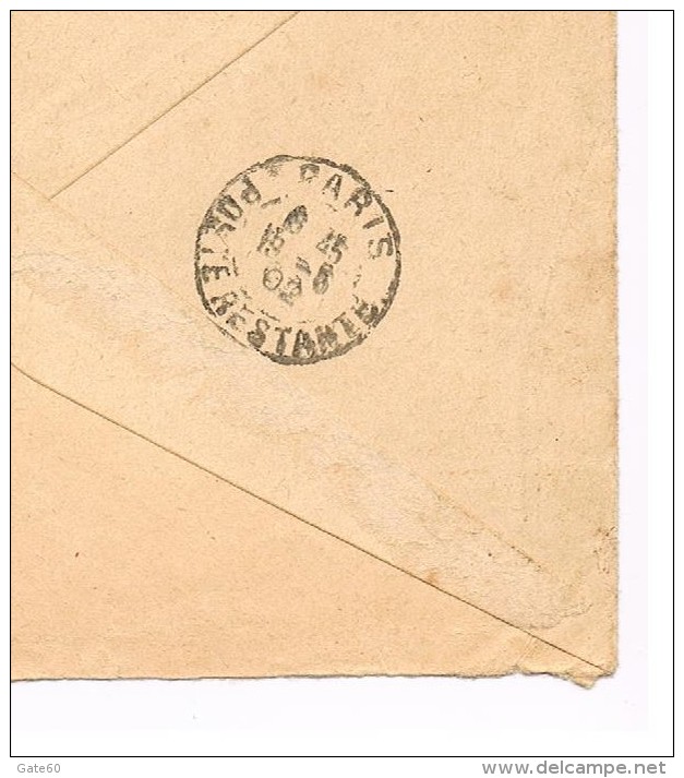 Enveloppe Simple   -   Nouvelle Caledonie  40 C   Timbre Avec Surcharge   Obliteration Nouméa 1902 - Covers & Documents