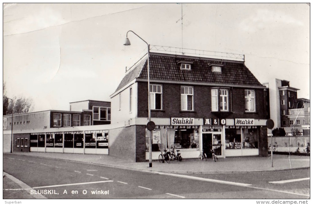 SLUISKIL : A En O WINKEL / MARKT - CARTE ´VRAIE PHOTO´ / REAL PHOTO POSTCARD - ANNÉE / YEAR ~ 1950 - '60 (s-498) - Terneuzen