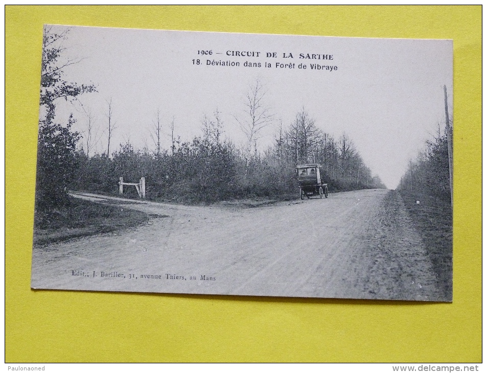 CIRCUIT DE LA SARTHE      DEVIATION DANS LA FORET DE VIBRAYE - Le Mans