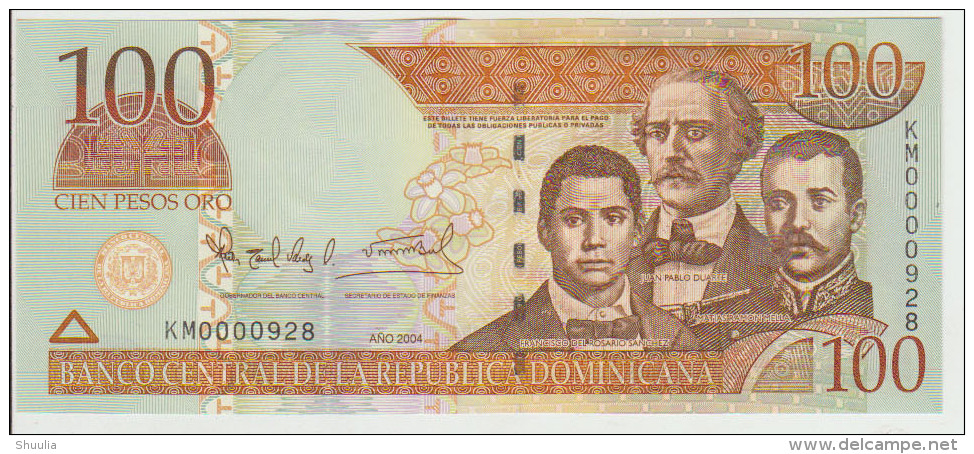 Dominicana 100 Pesos 2004 Pick 171 UNC - República Dominicana