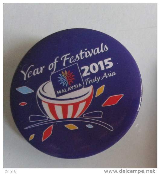 Pin030 Spilla, Pin, Pins, Years Of Festivals Malaysia Truly Asia 2015 - Otros & Sin Clasificación