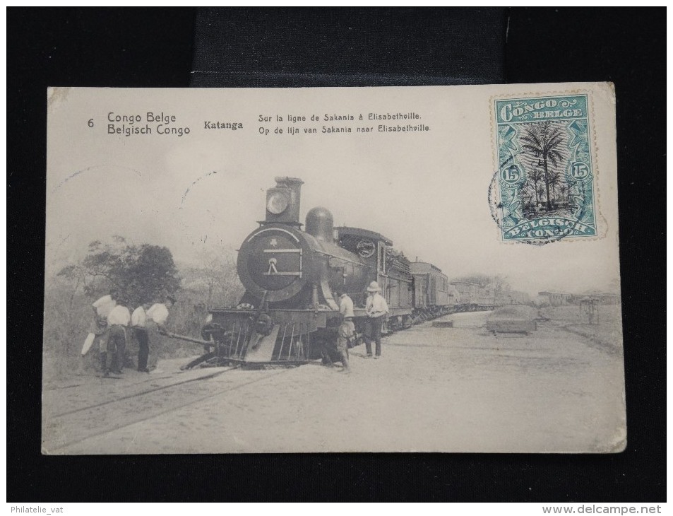 CONGO BELGE - Entier Postal ( Locomotive ) Pour La France En 1917 - à Voir - Lot P8289 - Enteros Postales