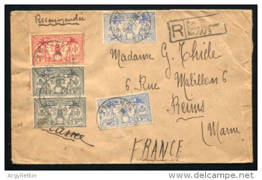 NEW NOUVELLES HEBRIDES FRANCAIS REGISTERED WEAPONS AND IDOLS 1929 - Lettres & Documents