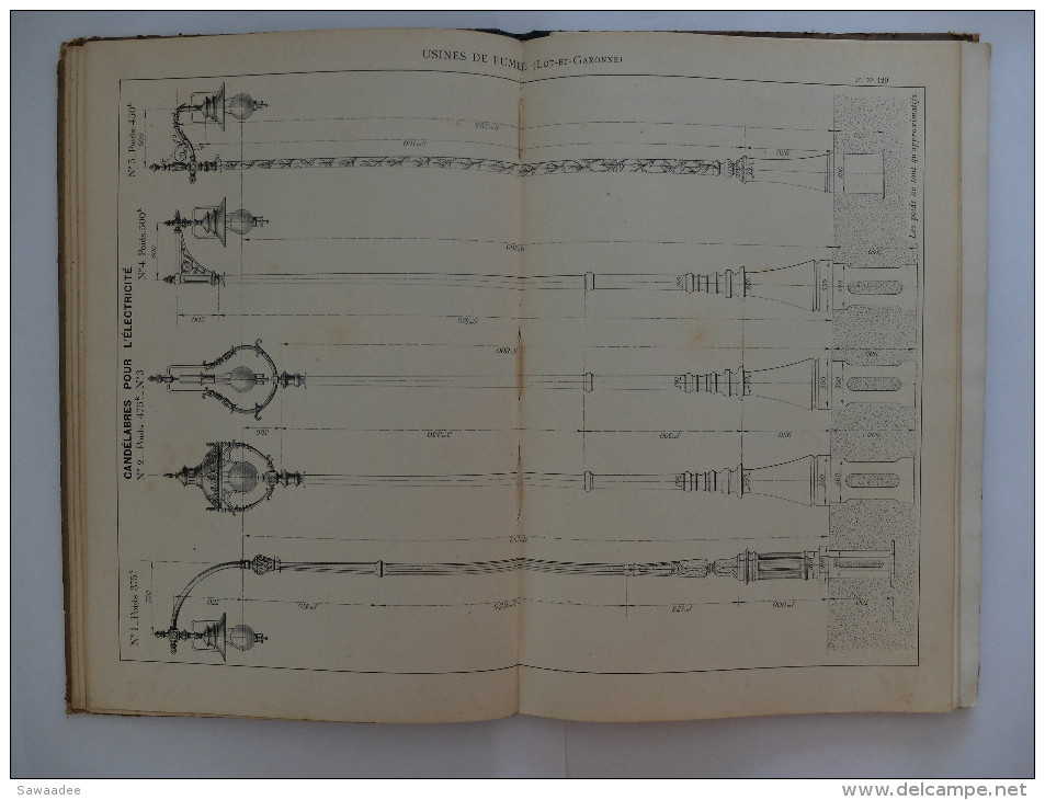 ALBUM N°4 - SOCIETE METALLURGIQUE DU PERIGORD - FUMEL - DEDICACE - 1903 - PHOTOS ET NOMBREUSES PLANCHES