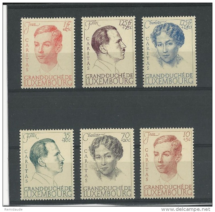 LUXEMBOURG - YVERT N°324/329 **  - COTE = 50 EUROS - Neufs