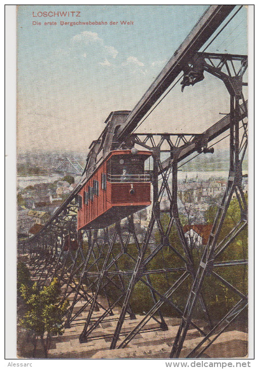 Deutschland Germany Allemagne Germania Dresden Dresda Loschwitz "Die Erste Bergschwebebahn Der Welt" - Altri & Non Classificati