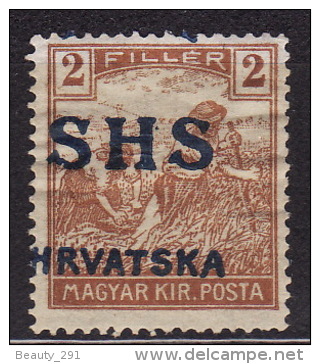 Yugoslavia 1918. Croatia-SHS-ERROR, SHIFTED OVPT, MH(*) - Neufs