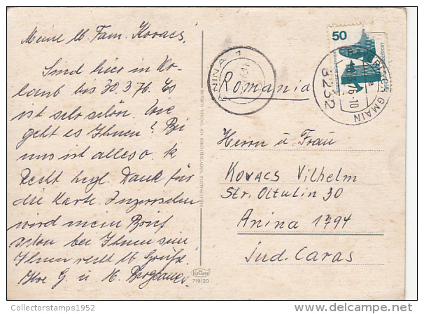 24575- BAD REICHENHALL- SPA TOWN, TOWN HALL, SQUARE, CABLE CAR, SANATORIUM, FOUNTAIN, PANORAMA - Bad Reichenhall