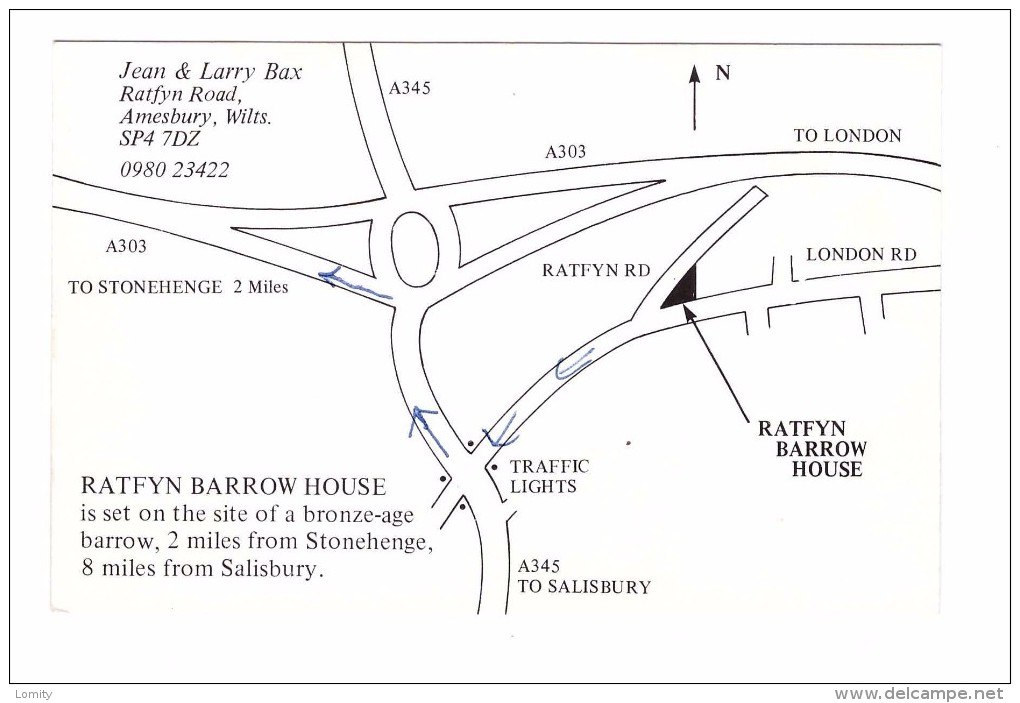 Angleterre Amesbury Wilts Ratfyn Barrow House - Stonehenge