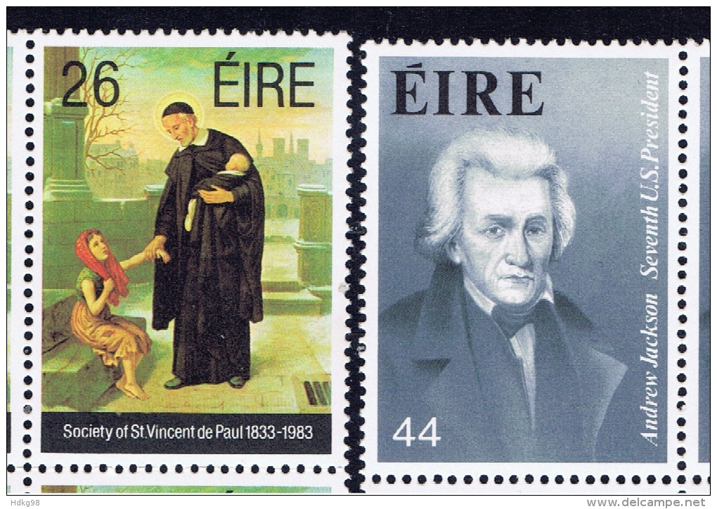 IRL+ Irland 1983 Mi 504 518-19 Mnh Handelskammer, Jackson, Von Paul - Neufs