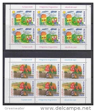 Europa Cept 2006 Romania 2v  Sheetlets ** Mnh (23205A) - 2006