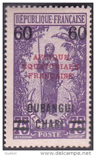 Oubangui - N°  57 * Timbre Du Congo Surchargé - Neufs