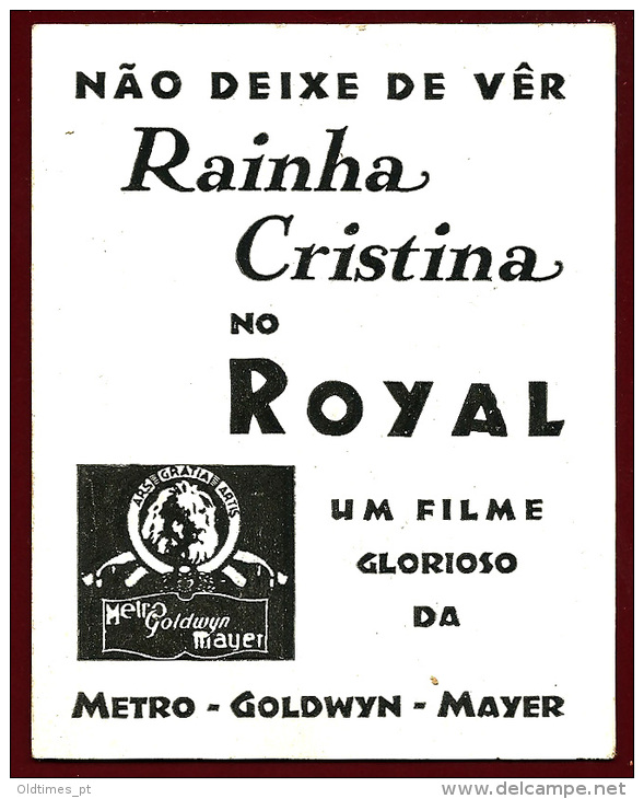 MOVIES - GRETA GARBO - QUEEN CHRISTINA - 1930 ADV. PRINT - Advertising