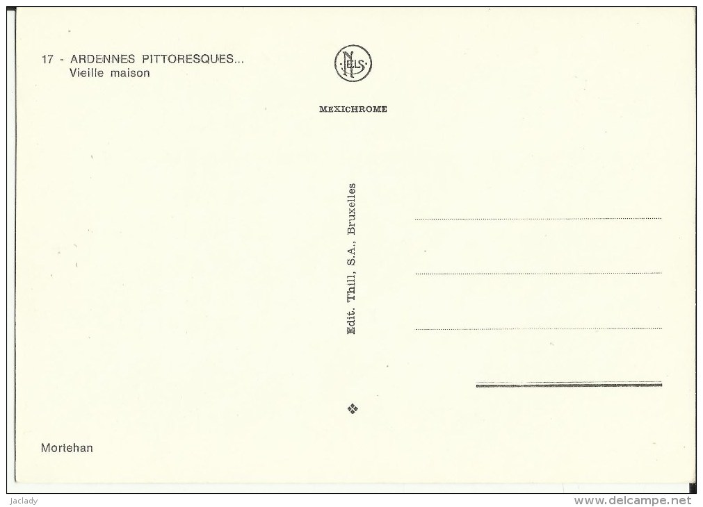 Un  Bonjour  De  Gedinne -- Mortehan  Vieille  Maison.    (2 Scans) - Gedinne