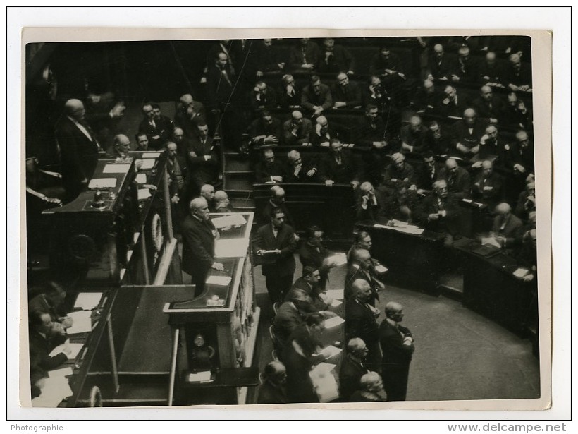 France Procés Des Autonomistes Alsaciens Poincaré à La Chambre Ancienne Photo 1928 - Other & Unclassified