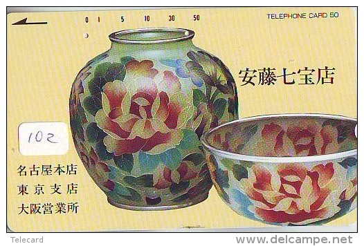 Telecarte Japan * VASE Poterie POTTERY Vaas ART Décoration (102) - Cultura