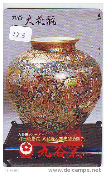 Telecarte Japan * VASE Poterie POTTERY Vaas ART Décoration (123) - Kultur