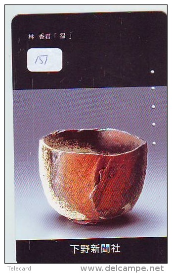 Telecarte Japan * VASE Poterie POTTERY Vaas ART Décoration (151) - Cultura