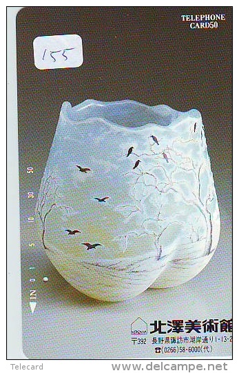 Telecarte Japan * VASE Poterie POTTERY Vaas ART Décoration (155) - Cultura