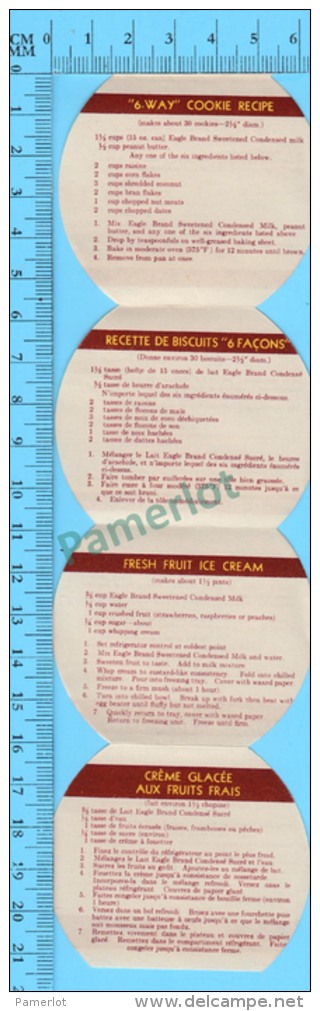 4 Recettes Anglais Et Français (Magic Recipes From Elsi The Borden Cow ,  Vintage  ) 4  Scans - Recettes De Cuisine