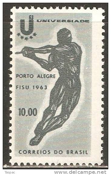 Brazil 1963 Mi# 1042 ** MNH - Intl. College Students’ Games / Hammer Thrower - Unused Stamps