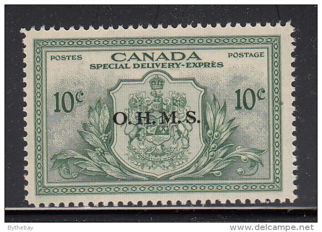 Canada MNH Scott #EO1 O.H.M.S. Overprint On 10c Special Delivery - Sobrecargados