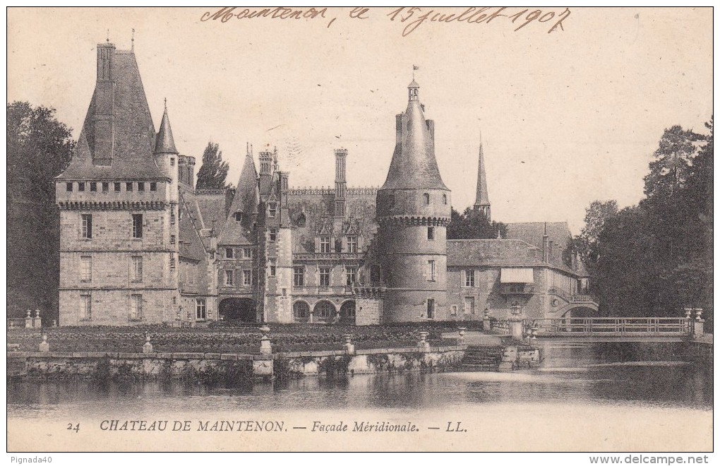 Cp , 28 , MAINTENON , Le Château , Façade Méridionale - Maintenon