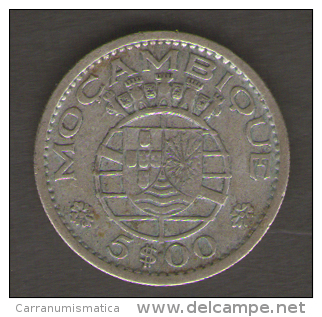 MOZAMBICO 5 ESCUDOS 1960 AG SILVER - Mozambique