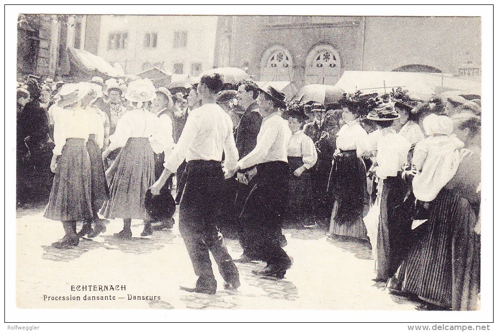 AK Luxemburg Echtenach Ungebraucht Foto Beilwald Prozession - Tänzer - Foto Bellwald - Echternach