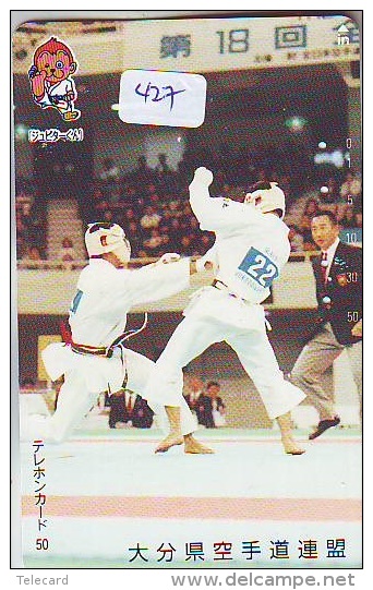 Télécarte JAPON * JUDO * KARATE (427) TELEFONKARTE * PHONECARD JAPAN - Sport