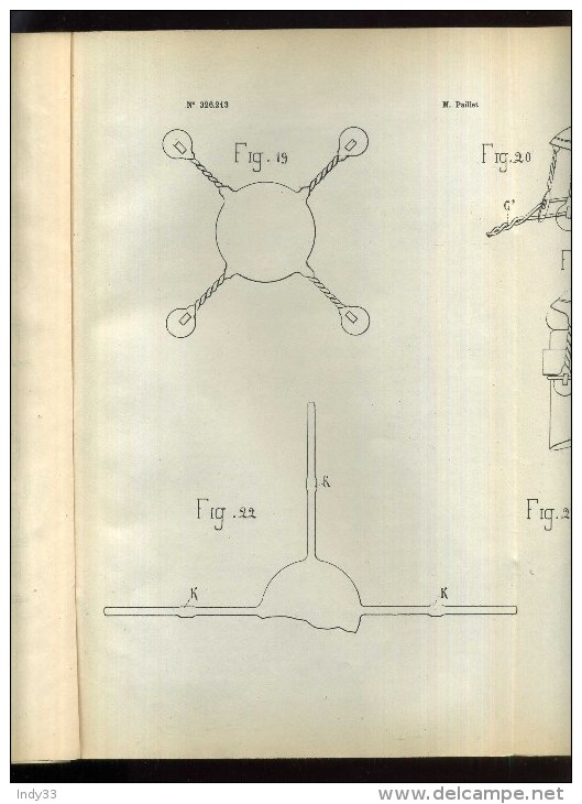 - SYSTEME DE MUSELIERE POUR BOUCHONS DE BOUTEILLES  . BREVET D´INVENTION DE 1903 . - Autres & Non Classés