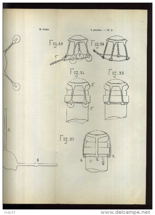 - SYSTEME DE MUSELIERE POUR BOUCHONS DE BOUTEILLES  . BREVET D´INVENTION DE 1903 . - Autres & Non Classés